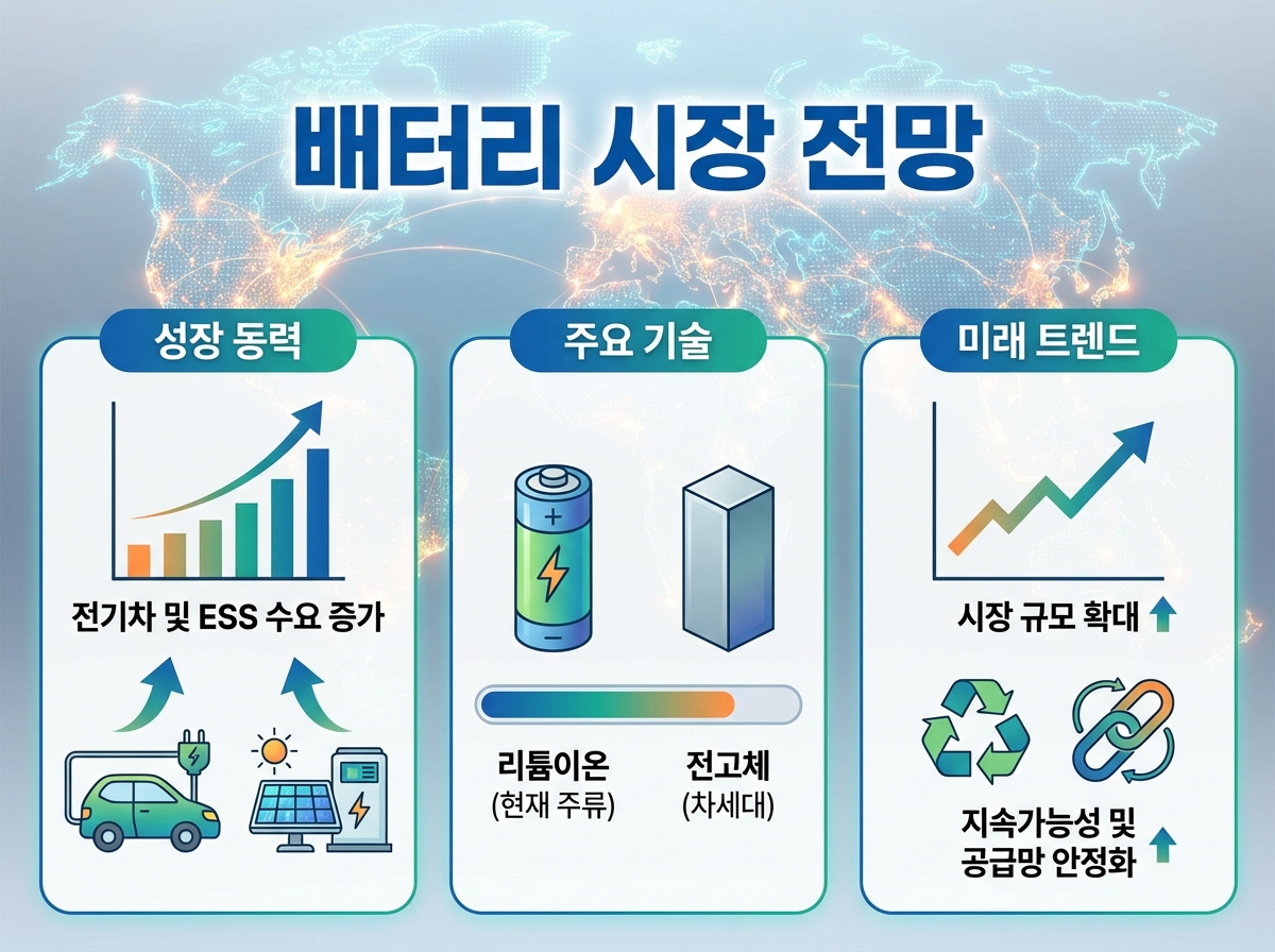 배터리 시장 전망 이미지